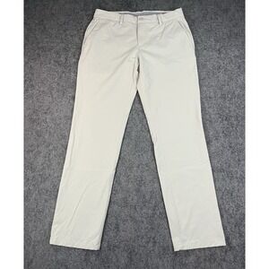 Vineyard Vines On The Go Performance Pants Mens 33x30 Light Tan Golf OTG